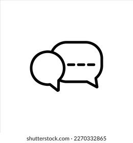 icono de chat con vektor aislado y fondo transparente