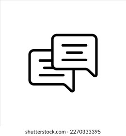 icono de chat con vektor aislado y fondo transparente.