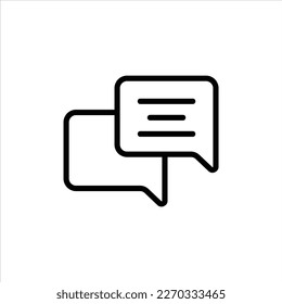 chat icon with isolated vektor and transparent background.