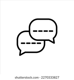 Chat-Symbol mit isoliertem Vektorgrafik und transparentem Hintergrund.