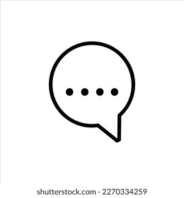 Chat-Symbol mit isoliertem Vektorgrafik und transparentem Hintergrund.