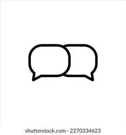 chat icon with isolated vektor and transparent background.