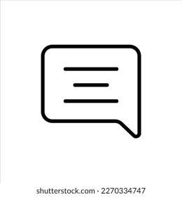 Chat-Symbol mit isoliertem Vektorgrafik und transparentem Hintergrund.