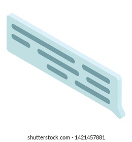 Chat icon. Isometric of chat vector icon for web design isolated on white background