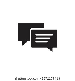 Chat icon Line Art Logo set