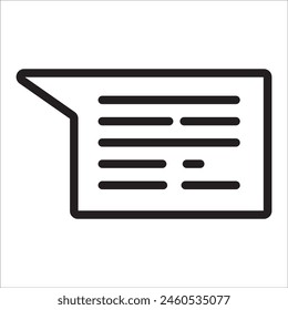 icono de chat en estilo de línea