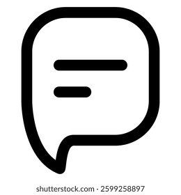 chat icon in line style. bubble chat icon, message icon