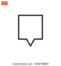 Chat Icon line vector design