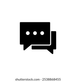 Diseño del logotipo del icono del chat. signo y símbolo de la burbuja del discurso. icono del comentario. mensaje