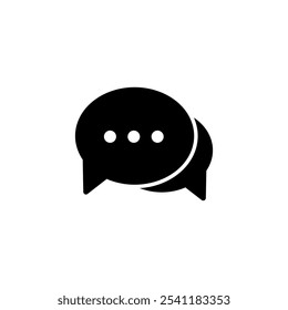 Chat icon logo design. speech bubble sign and symbol. comment icon. message