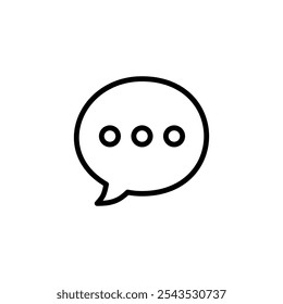 Diseño del logotipo del icono del chat. signo y símbolo de la burbuja del discurso. icono del comentario. mensaje
