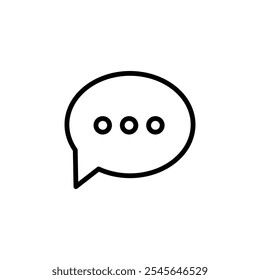 Chat icon logo design. speech bubble sign and symbol. comment icon. message