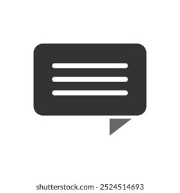 Ilustración aislada de la Plantilla del diseño del logotipo del icono del chat