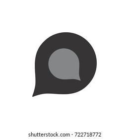 Chat icon logo design vector