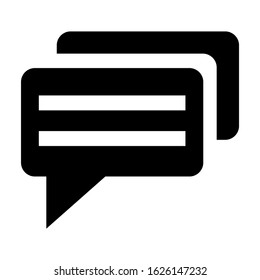 chat icon or logo isolated sign symbol vector illustration - high quality black style vector icons
