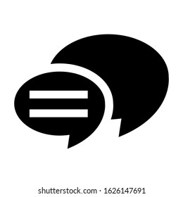 chat icon or logo isolated sign symbol vector illustration - high quality black style vector icons
