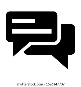chat icon or logo isolated sign symbol vector illustration - high quality black style vector icons
