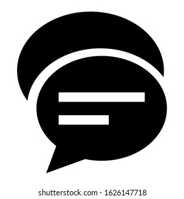 chat icon or logo isolated sign symbol vector illustration - high quality black style vector icons
