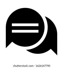 chat icon or logo isolated sign symbol vector illustration - high quality black style vector icons
