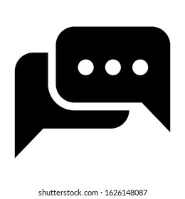 chat icon or logo isolated sign symbol vector illustration - high quality black style vector icons
