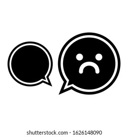 chat icon or logo isolated sign symbol vector illustration - high quality black style vector icons
