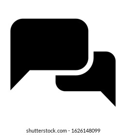 chat icon or logo isolated sign symbol vector illustration - high quality black style vector icons
