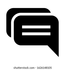 chat icon or logo isolated sign symbol vector illustration - high quality black style vector icons
