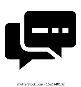 chat icon or logo isolated sign symbol vector illustration - high quality black style vector icons
