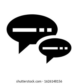 chat icon or logo isolated sign symbol vector illustration - high quality black style vector icons
