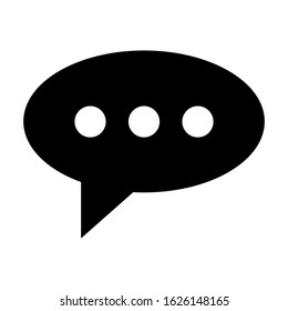 chat icon or logo isolated sign symbol vector illustration - high quality black style vector icons
