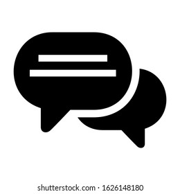 chat icon or logo isolated sign symbol vector illustration - high quality black style vector icons
