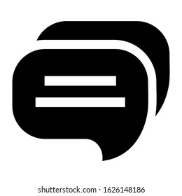 chat icon or logo isolated sign symbol vector illustration - high quality black style vector icons
