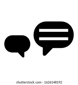 chat icon or logo isolated sign symbol vector illustration - high quality black style vector icons
