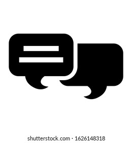 chat icon or logo isolated sign symbol vector illustration - high quality black style vector icons
