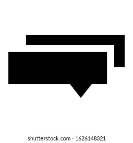 chat icon or logo isolated sign symbol vector illustration - high quality black style vector icons

