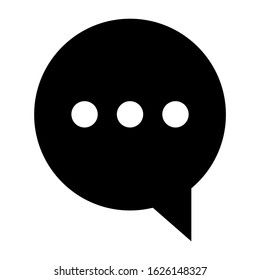 chat icon or logo isolated sign symbol vector illustration - high quality black style vector icons

