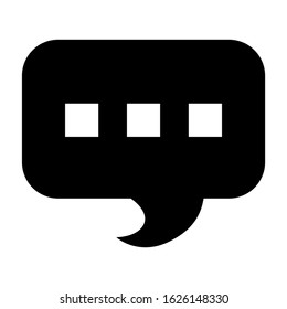 chat icon or logo isolated sign symbol vector illustration - high quality black style vector icons
