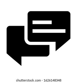 chat icon or logo isolated sign symbol vector illustration - high quality black style vector icons
