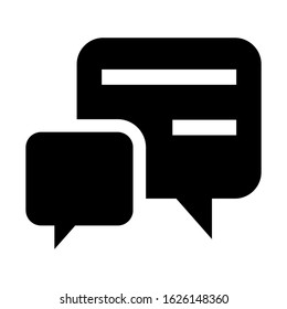 chat icon or logo isolated sign symbol vector illustration - high quality black style vector icons
