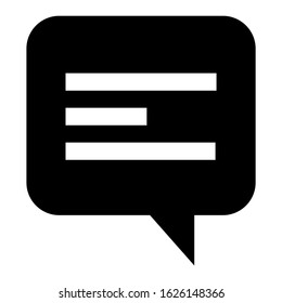 chat icon or logo isolated sign symbol vector illustration - high quality black style vector icons
