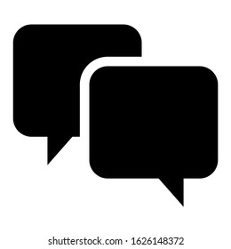chat icon or logo isolated sign symbol vector illustration - high quality black style vector icons
