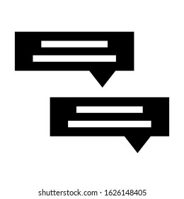 chat icon or logo isolated sign symbol vector illustration - high quality black style vector icons
