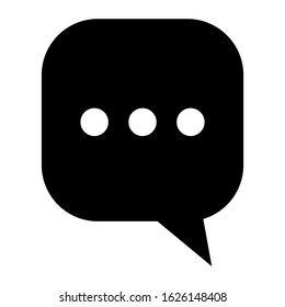 chat icon or logo isolated sign symbol vector illustration - high quality black style vector icons
