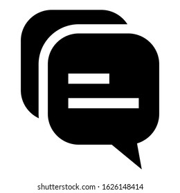 chat icon or logo isolated sign symbol vector illustration - high quality black style vector icons
