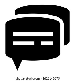 chat icon or logo isolated sign symbol vector illustration - high quality black style vector icons
