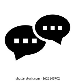 chat icon or logo isolated sign symbol vector illustration - high quality black style vector icons
