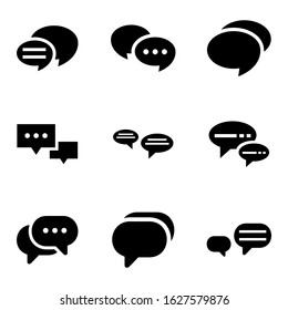 chat icon or logo isolated sign symbol vector illustration - Collection of high quality black style vector icons
