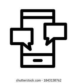 chat icon or logo isolated sign symbol vector illustration - high quality black style vector icons
