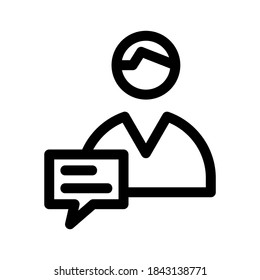 chat icon or logo isolated sign symbol vector illustration - high quality black style vector icons
