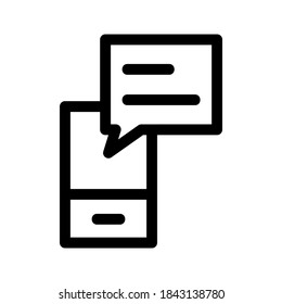 chat icon or logo isolated sign symbol vector illustration - high quality black style vector icons
